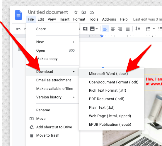 how to resize an image in google docs