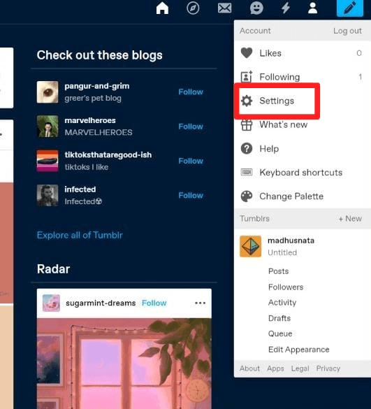 how to change icon picture on tumblr
